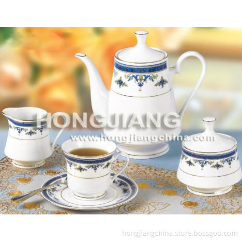 17pcs Tea Set (0051#BLUE)